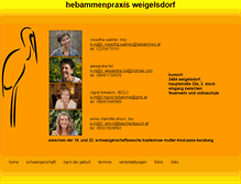 Tablet Screenshot of hebammen-weigelsdorf.at